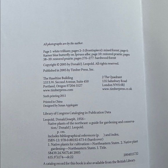 Native Plants of the Northeast hardcover Book - Picture 4 of 6